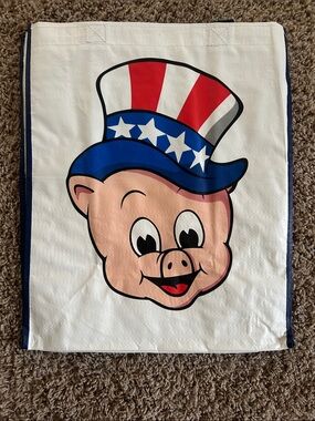 Patriotic Red, Blue and White Piggly Wiggly Tote